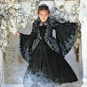 CHASING FIREFLIES WISHCRAFT Evil Princess Halloween Costume w/ Tiara & Necklace